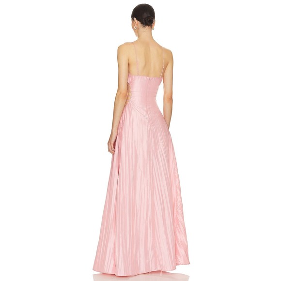 NWT For Love & Lemons Gwenyth Long Maxi Dress in Pink Size XS - Picture 4 of 11